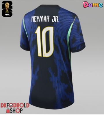 Brasilien Neymar Jr #10 Udebanetrøje Dame VM 2026 Kort ærmer